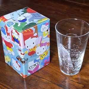 Hello Kitty X Snoopy Mcdonalds Happy Meal Glass